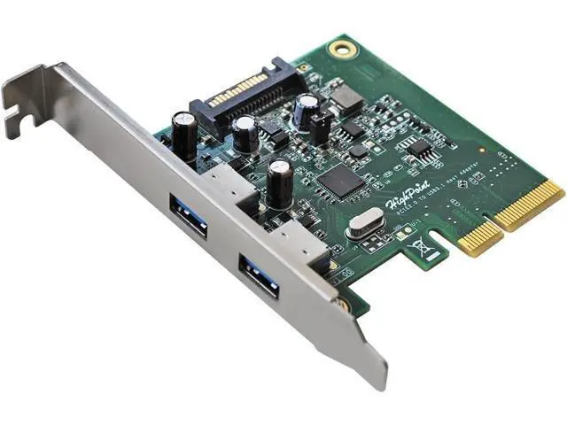 Alt view image 2 of 5 - HighPoint RocketU 1322A 2-Port USB 3.1 PCIe 2.0 Host Adapter