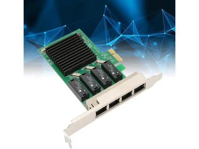 Alt view image 2 of 7 - 1000Mbps PCIE NIC Network Card, 4 RJ45 Ports PCI E Ethernet LAN Adapter for Realtek RTL8111H Chipset, PCIE Network Interface Card for Server for Linux for VMware
