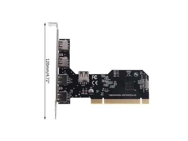 Alt view image 2 of 5 - PCI to USB Extend Card 5 Ports USB 2.0 USB3.0 to PCI 32Bit Converter Adapter with NEC Chip for Desktop PC Computer(A Style)