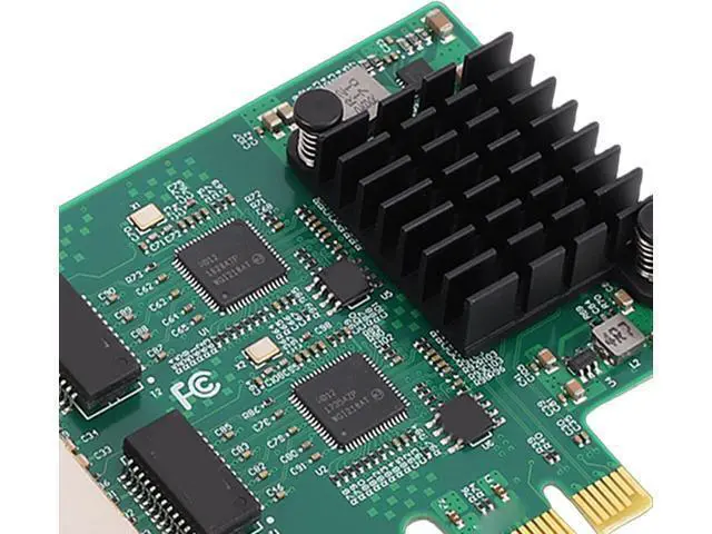 Alt view image 7 of 7 - Jectse Dual Port Network Card 2 x RJ45 Gigabit Ethernet Adapter with Controller Gold Plated for Desktop PC 10 100 1000Mbps Wired Connection