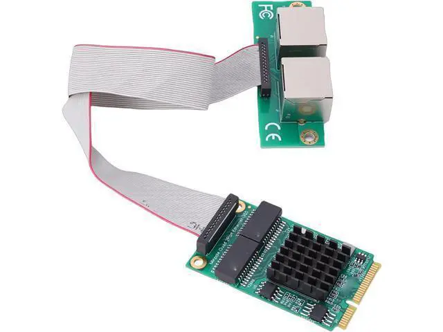 Alt view image 5 of 7 - Mini PCIe Gigabit Ethernet Adapter, Efficient Dual Port Network Card for Industrial PCs