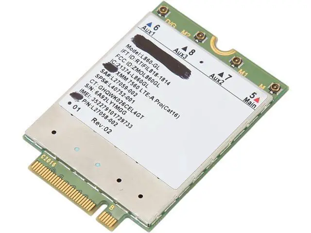 Alt view image 2 of 7 - L860 GL Network Card, M.2 Adapter, 1Gbps DL 150Mbps UL, Full Band LTE Support, Easy Plug and Play for Win Laptop
