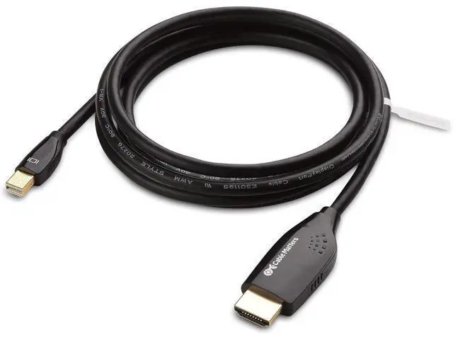 Alt view image 7 of 7 - Cable Matters SuperSpeed USB 3.0 to HDMI Adapter (USB to HDMI Adapter) for Windows in Black & 6 Foot Mini DisplayPort to HDTV Cable