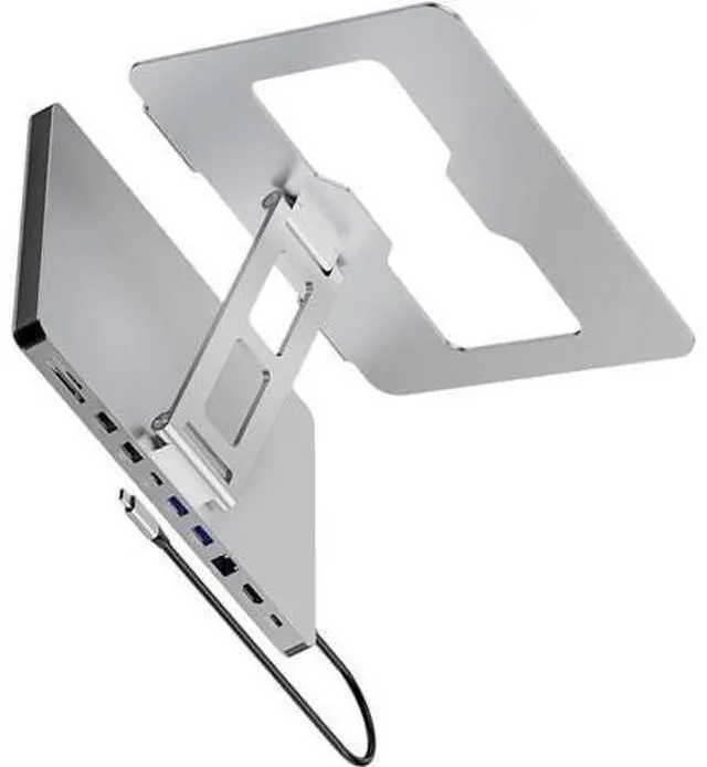 Main image of 10 in 1 Laptop Expansion Adapter with 3 USB3.0 Port 4K60Hz Output Slip Holder Stand Enhances Stability Stable Holder