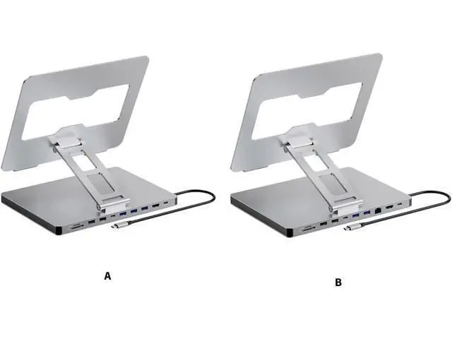 Alt view image 6 of 7 - 10 in 1 Laptop Expansion Adapter with 3 USB3.0 Port 4K60Hz Output Slip Holder Stand Enhances Stability Stable Holder