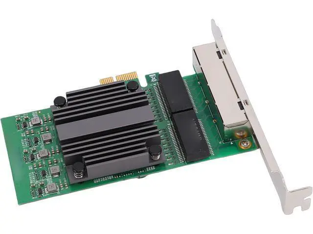 Alt view image 5 of 7 - Yunseity PCIe X1 4 Port Network Card, Gigabit Ethernet Adapter with 82571 Chip and 4 RJ45 Ports, for Industrial PCs and Servers