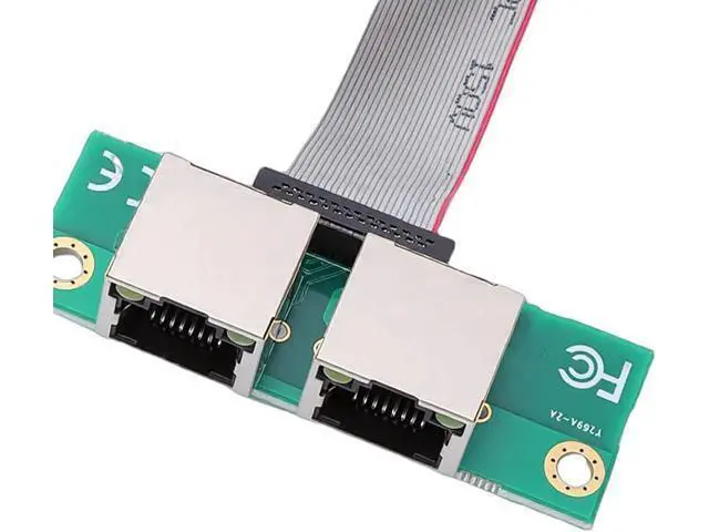 Alt view image 7 of 7 - CCYLEZ Mini PCIe Gigabit Ethernet Adapter, Dual Port RJ45 Network Card for Industrial PCs with I350 Controller