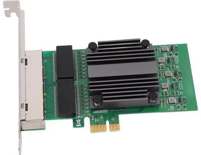 Main image of SUNGOOYUE PCIe X1 4 Port Network Card, Gigabit Ethernet Adapter with 82571 Chip and 4 RJ45 Ports, for Industrial PCs and Servers