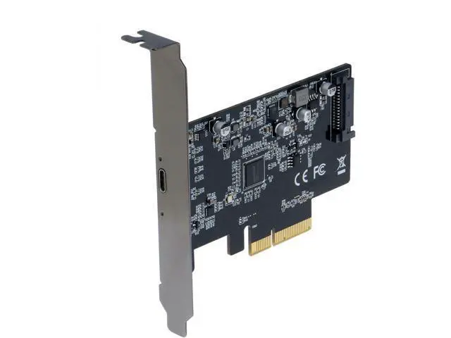 Alt view image 2 of 6 - Sedna - PCIe x4 1 Port USB 3.2 Gen 2x2 Type C (20Gbps) Adapter Card