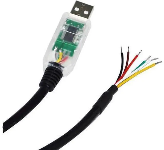 Main image of Industrial F&T>D*I FT232RL CHIP USB to RS485 Converter 6 CORE 6PIN WE Communication Cable GND Data A+ B- 120R USB-RS485-WE-5000-BT(5M,Transparent USB Case)
