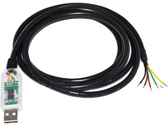 Alt view image 3 of 4 - F&T>D*I FT232RL USB to RS485 6 CORE 6P WE Converter Serial Communication Cable Compatible USB-RS485-WE-1800-BT GND Data A+ B- 120R(1.8M,Black USB Case)