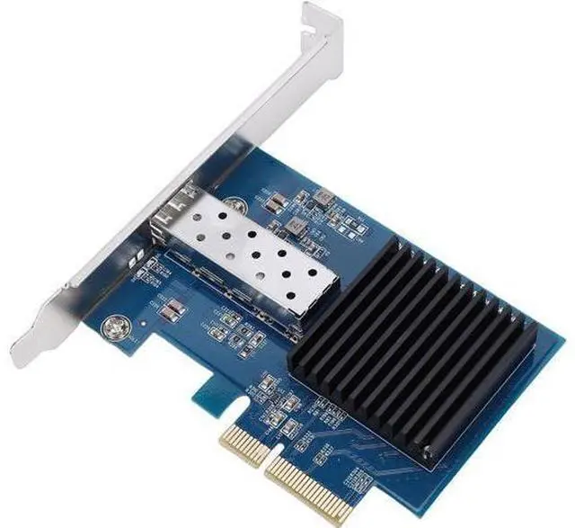 Alt view image 7 of 7 - Vikye 10G PCIe Network Card, Single Port PCIe 3.0 x4 Fiber Ethernet Adapter with Open SFP Slot for Wins 11, PXE Boot Support