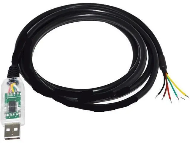 Alt view image 2 of 5 - Industrial F&T>D*I FT232RL CHIP USB to RS485 Converter 6 CORE 6PIN WE Communication Cable GND Data A+ B- 120R USB-RS485-WE-5000-BT(5M,Transparent USB Case)