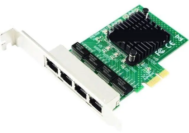 Main image of RTL8111GN 4 Port 10/100/1000M PCIe x1 Gigabit Ethernet Network Card Adapter for Desktops RTL8111F Four Port(NA8111F-T4)