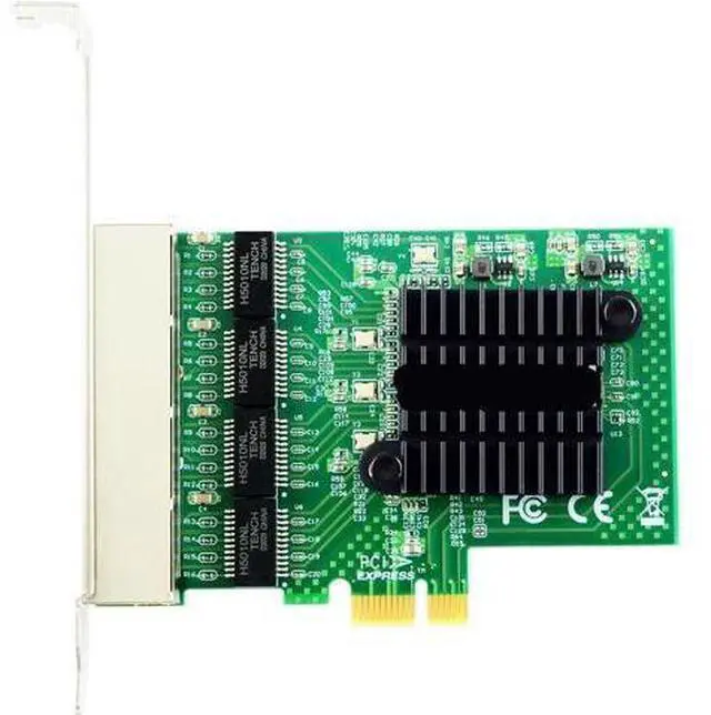 Alt view image 2 of 3 - RTL8111GN 4 Port 10/100/1000M PCIe x1 Gigabit Ethernet Network Card Adapter for Desktops RTL8111F Four Port(NA8111F-T4)