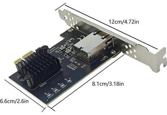 Alt view image 7 of 7 - 10 Gigabit Ethernet Networking Card PCIE4.0 1X 10Gb RTL8127AT Chip Gigabit Ethernet PCIE Adapter 10000Mbps for PC