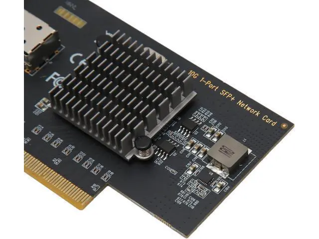 Alt view image 2 of 7 - 10Gb PCIE NIC Network Card, Single SFP Port, 82599EN Controller, PCI Express Ethernet LAN Adapter, Compatible with Multiple OS, High Transfer Rate for Stable Network Connect