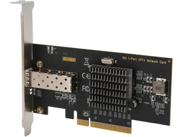 Alt view image 3 of 7 - 10Gb PCIE NIC Network Card, Single SFP Port, 82599EN Controller, PCI Express Ethernet LAN Adapter, Compatible with Multiple OS, High Transfer Rate for Stable Network Connect