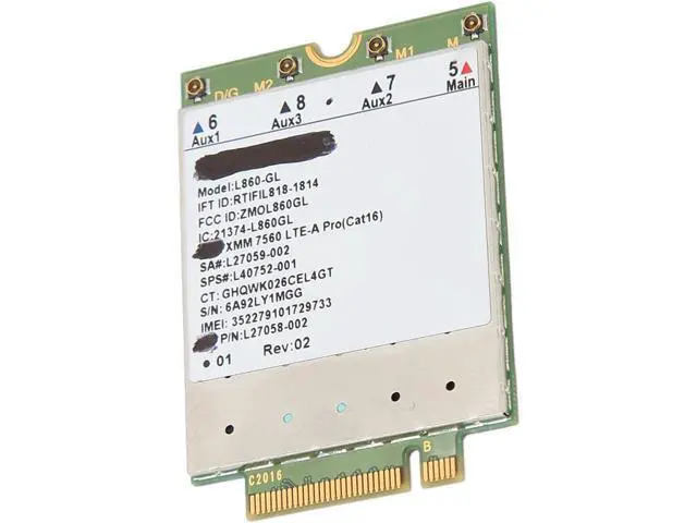 Alt view image 7 of 7 - L860 GL Network Card, M.2 Adapter, 1Gbps DL 150Mbps UL, Full Band LTE Support, Easy Plug and Play for Win Laptop