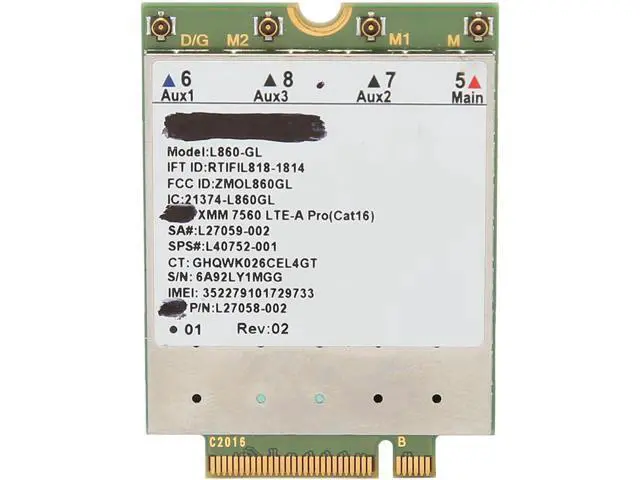 Alt view image 6 of 7 - L860 GL Network Card, M.2 Adapter, 1Gbps DL 150Mbps UL, Full Band LTE Support, Easy Plug and Play for Win Laptop