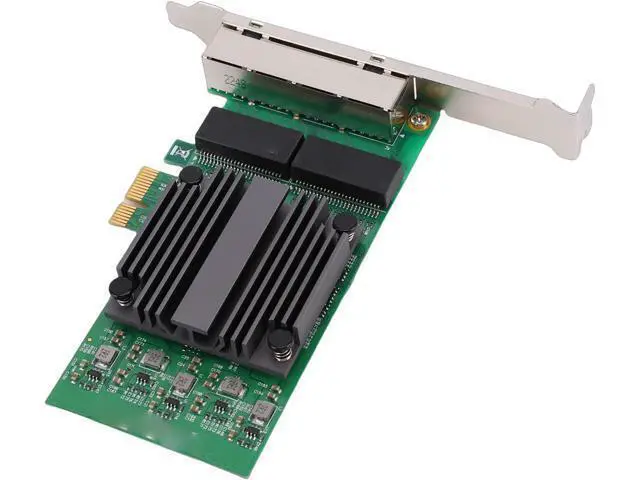 Alt view image 7 of 7 - PCIe X1 4 Port Network Card, 82571 Chip Gigabit Ethernet Adapter with 4 RJ45 Ports, for Industrial PCs and Servers
