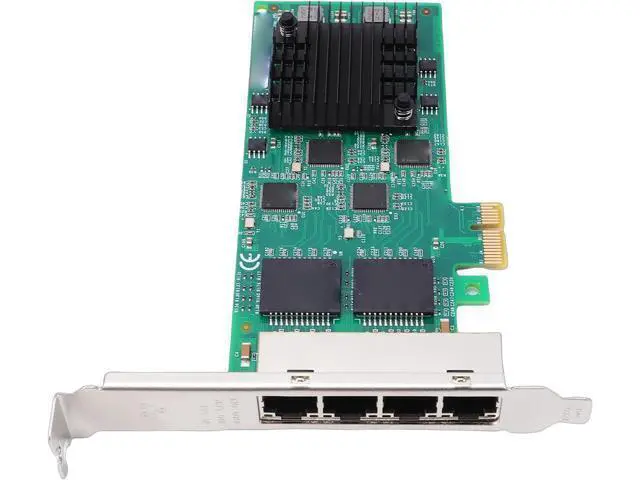 Alt view image 5 of 7 - Gigabit Network Card, PCIe 2.1 x1 Ethernet Adapter with 4 RJ45 Ports, for Server Desktop and Industrial Applications