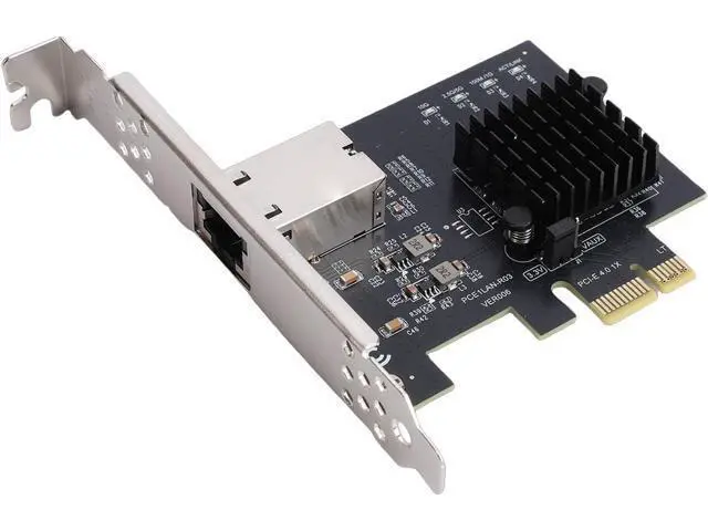 Alt view image 3 of 7 - Goshyda PCIe X1 10 Gigabit Network Card Diskless PXE 10Gb Ethernet Adapter Support for RTL8127AT Controller for Desktop Server