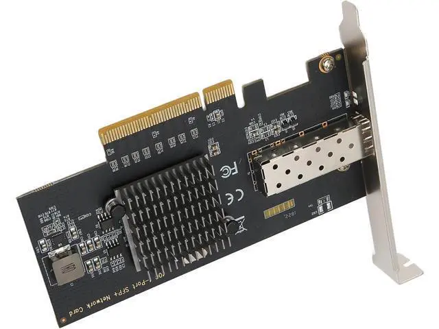 Alt view image 5 of 7 - 10Gb PCIE NIC Network Card, Single SFP Port, 82599EN Controller, PCI Express Ethernet LAN Adapter, Compatible with Multiple OS, High Transfer Rate for Stable Network Connect