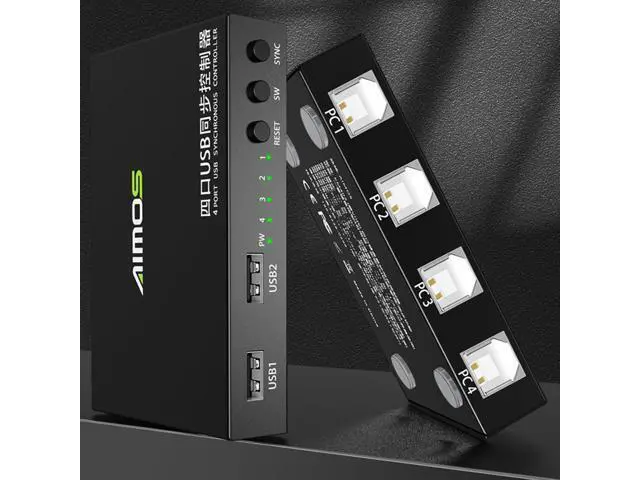 Alt view image 3 of 7 - DNF Game Control Synchronizer - 4/8-Port USB Synchronizer, USB Keyboard Mouse Sync Controller, DNF Multi-Open Synchronizer/Sharer, for Game Tudios, Offices(4 Ports)