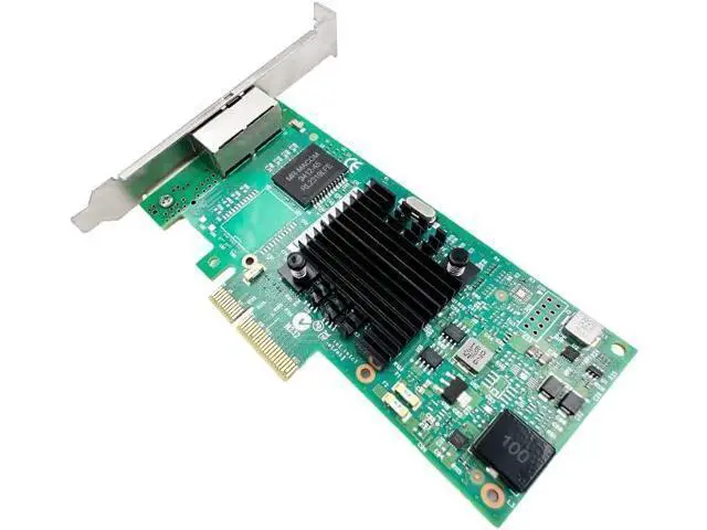 Alt view image 3 of 6 - PCIe Network Card, I350AM2 Dual Port Gigabit Ethernet Adapter, RJ45 NIC