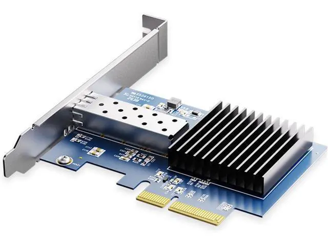 Alt view image 4 of 7 - Stable 10G Opt Networking Card PCIe3.0 4X Slot Metal Heat Sink Professional Servers Cluster SFP+ Fiber Ethernet Adapter