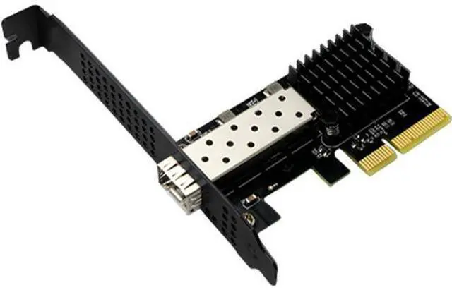 Main image of 10G SFP+ Ethernet Card, PCIe Adapter with Single Port, Supports Wake on LAN and Large Frame, for Server Workstation NAS