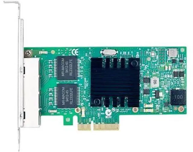 Main image of 4-Port Gigabit Network Card, PCIe x4, RJ45 Ethernet Adapter, 1Gb/s I350AM4 Chipset