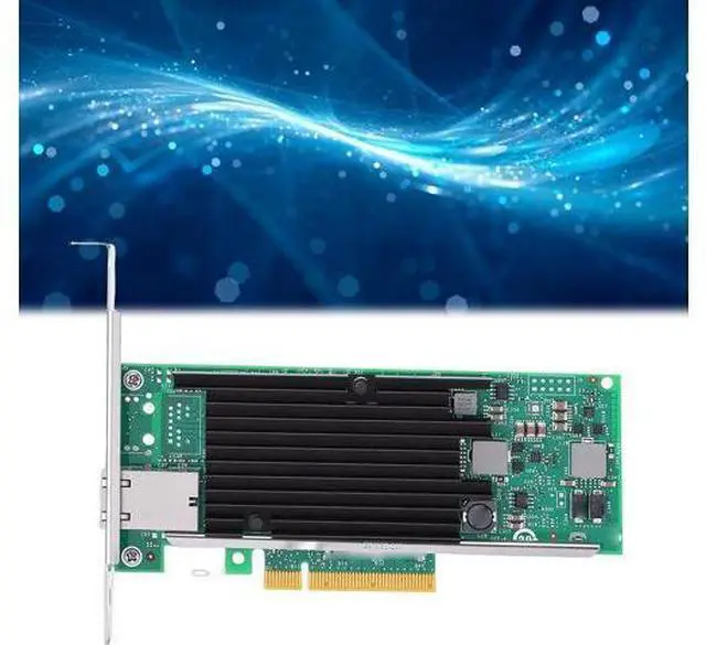 Alt view image 3 of 7 - Yunseity 10Gb PCIE Network Card, X540 T1 Controller Single RJ45 Port Ethernet Adapter 100MbE, with ligent Offload Technology, for VMware