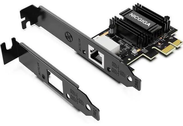 Main image of NICGIGA 10Gb PCIe 4.0 x1 Network Card, Realtek RTL8127 Ethernet Adapter. | 10G/5G/2.5G/1G RJ45 Multi-Gigabit LAN NIC, Support Windows 10/11/Server, Linux, NAS, Low Profile Bracket