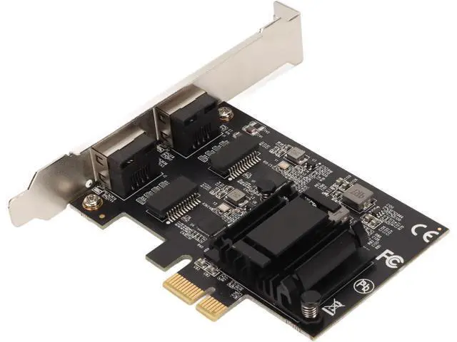 Alt view image 3 of 7 - Dual Port PCIe Network Card, 2.5ase T PCIe Internet Adapter with RTL8125BG Chip, 2500 1000 100Mbps Ethernet Card for Desktops PC Servers, Wide Compatibility with d Linux