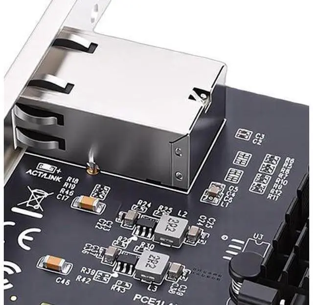 Alt view image 7 of 7 - Fabater PCIe 4X Network Card, 10Gbps Ethernet Adapter Backward Compatible Gigabit Network Card with RTL8127AT Controller for Desktop Server PC NAS Systems