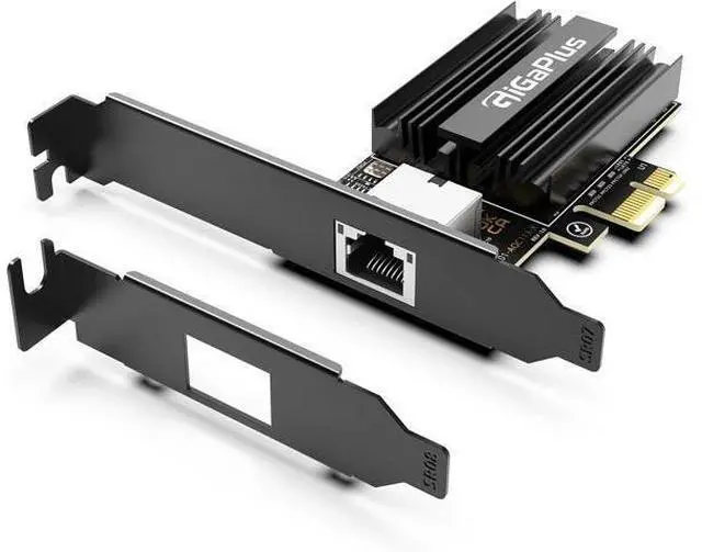 Main image of 10Gbe PCI-e4.0 X1 Network Card, Marvell AQC113 Controller, 10G Base-T RJ45 Port NIC, GiGaPlus 100/1000/2500/10000Mbps Ethernet Card, 10Gb Ethernet Adapter Support Windows10/11/Windows Server/Linux