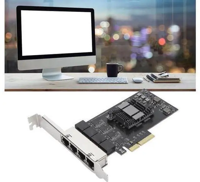 Alt view image 5 of 7 - 2.5Gb PCIe Network Card, 100/1000/2500Mbps Gigabit Ethernet Network Adapter with 8 LED Indicators, RJ45 PCI Express2.0 Ethernet Interface Adapter, for, for Linux, for