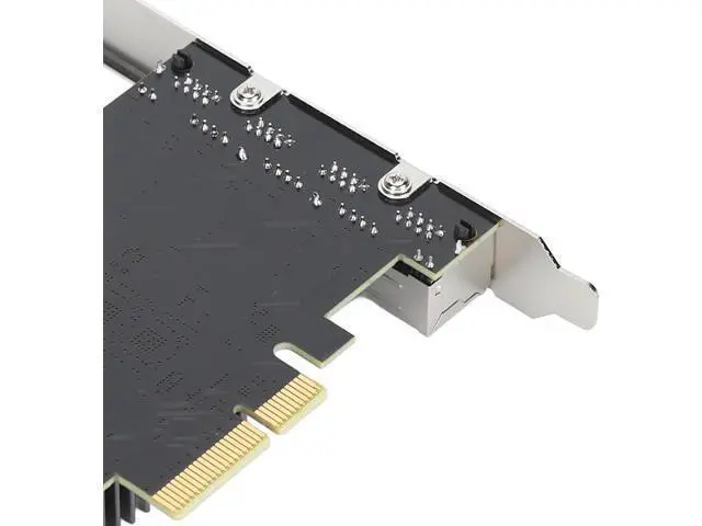 Alt view image 3 of 7 - 4 Port PCIe Ethernet Network Card, 100/1000/2500Mbps PCI LAN Card, Gigabit Ethernet Interface Adapter with 8 LED Indicators, RJ45, X4,X8,X16 Slot, for Linux for