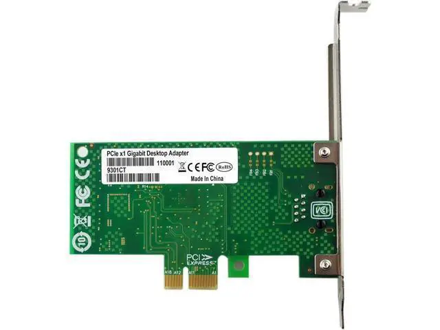 Alt view image 3 of 4 - 9301CT for 82574L Chipset EXPI9301CT Gigabit Ethernet Desktop PCIE X1 Network Adapter 10/100/1000Mbps NIC for Computer