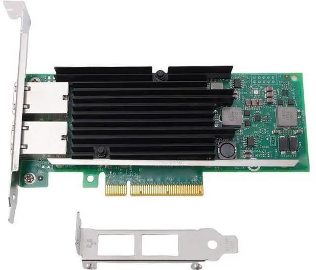 Main image of ciciglow X540T2 Dual Port 10 G b E Network Card, PCIe 3.0 X8 RJ45 Ethernet Adapter with Profile Bracket, for W Server Data Center