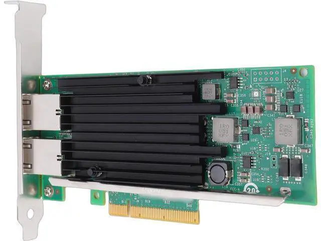 Alt view image 4 of 7 - Zunate 10Gb Dual RJ45 Port PCIe Network Card with X540-T2 Controller, PCIe 3.0 X8 Ethernet Server Adapter,RJ45 Port Network Card for Server, VMware, Data Center