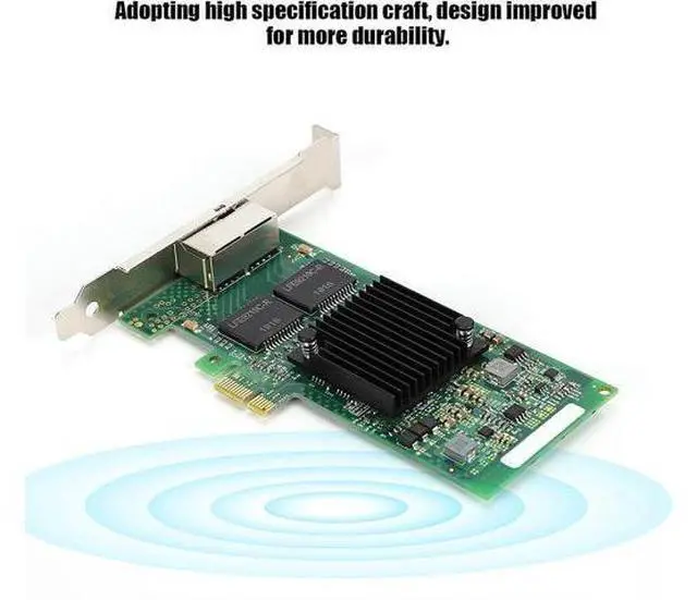 Alt view image 5 of 7 - I350 - T2V2 PCIe x1 Double Port Gigabit Ethernet Network Card, Server Network Adapter with Gold - Plated PCIe Interface, for Data Center and Enterprise Server Use