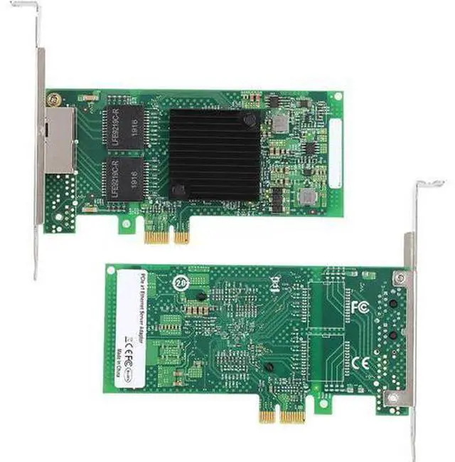 Alt view image 4 of 7 - I350 - T2V2 PCIe x1 Double Port Gigabit Ethernet Network Card, Server Network Adapter with Gold - Plated PCIe Interface, for Data Center and Enterprise Server Use