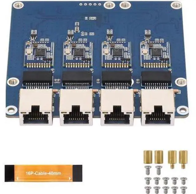 Main image of 4 Port PCIe Ethernet Adapter Card Plugs Play for High Bandwidth Applications in Server and Data Center