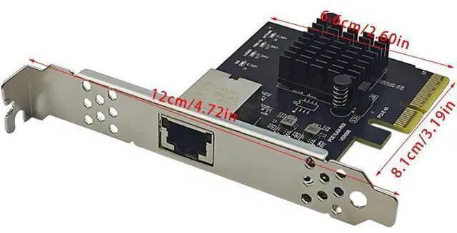 Alt view image 6 of 7 - 10Gbps pieceIE3.0 to RJ45 Networking Card RTL8127AT Chip Gigabit Ethernet pieceIE Adapter 10000Mbps for piece Desktop