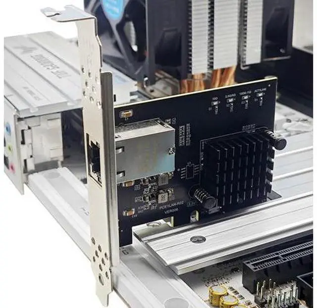 Alt view image 2 of 7 - 10Gbps pieceIE3.0 to RJ45 Networking Card RTL8127AT Chip Gigabit Ethernet pieceIE Adapter 10000Mbps for piece Desktop