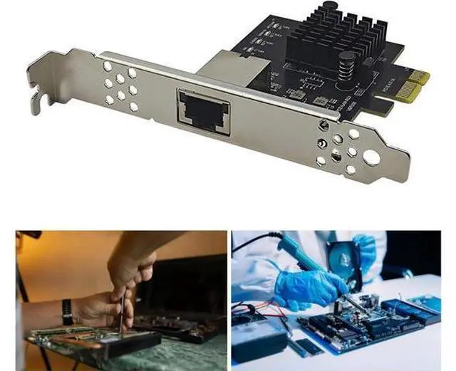 Alt view image 2 of 7 - 10 Gigabit Ethernet Networking Card pieceIE4.0 1X 10Gb RTL8127AT Chip Gigabit Ethernet pieceIE Adapter 10000Mbps for piece