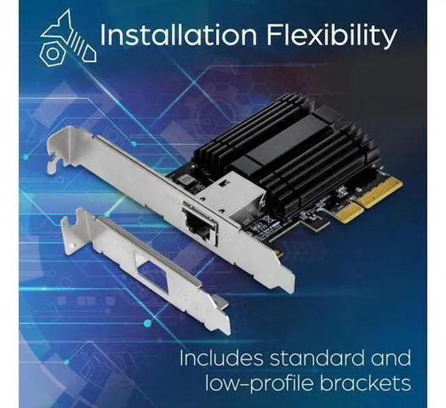 Alt view image 4 of 7 - TRENDnet 10G PCIe Network Adapter, TEG-10GECTX, Convert a PCI Express Slot Into a 10 Gigabit Ethernet Port, 802.1Q VLAN Tagging, Windows and Windows Server Support